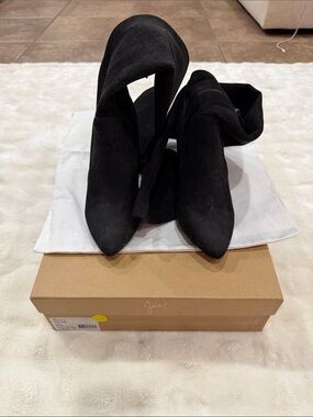 Joie Black Suede Knee High Jemina Boots Size 35